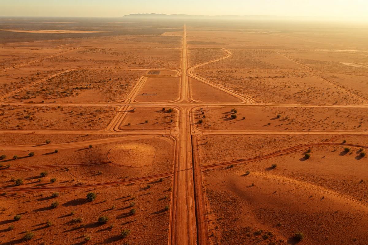 Trans Kalahari Corridor landscape in Botswana